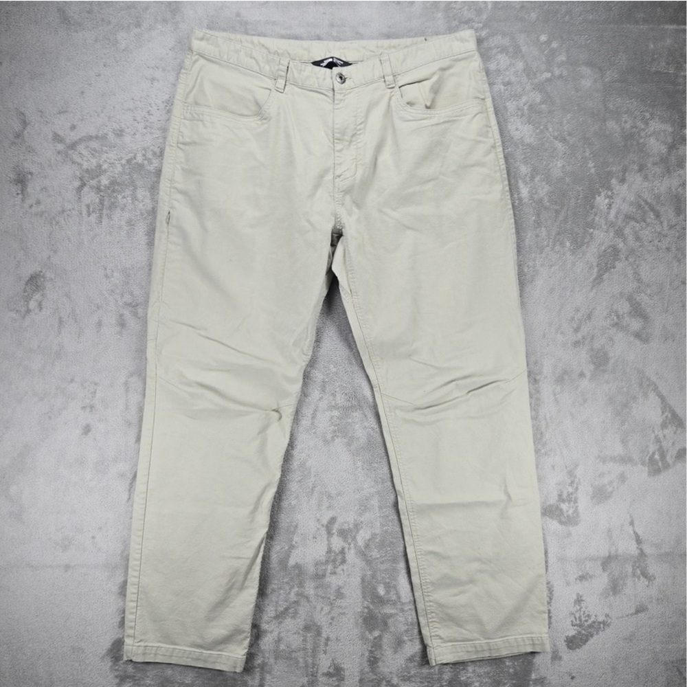 The North Face Pants Light Beige Tan Mens Size 38 Long Khaki Canvas Outdoor EUC